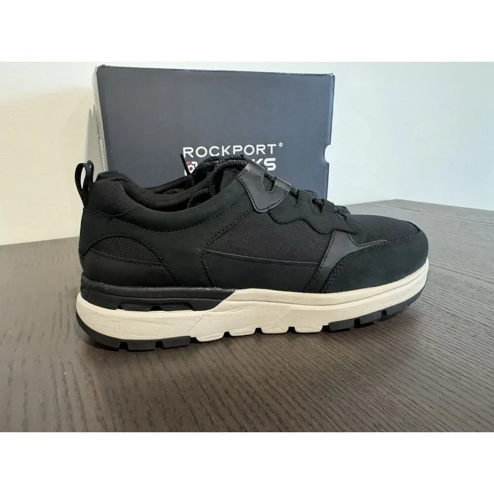 Rockport Pulse Tech Work Womens 7.5 M Black‎ Composite Toe Safety Sneakers RK771